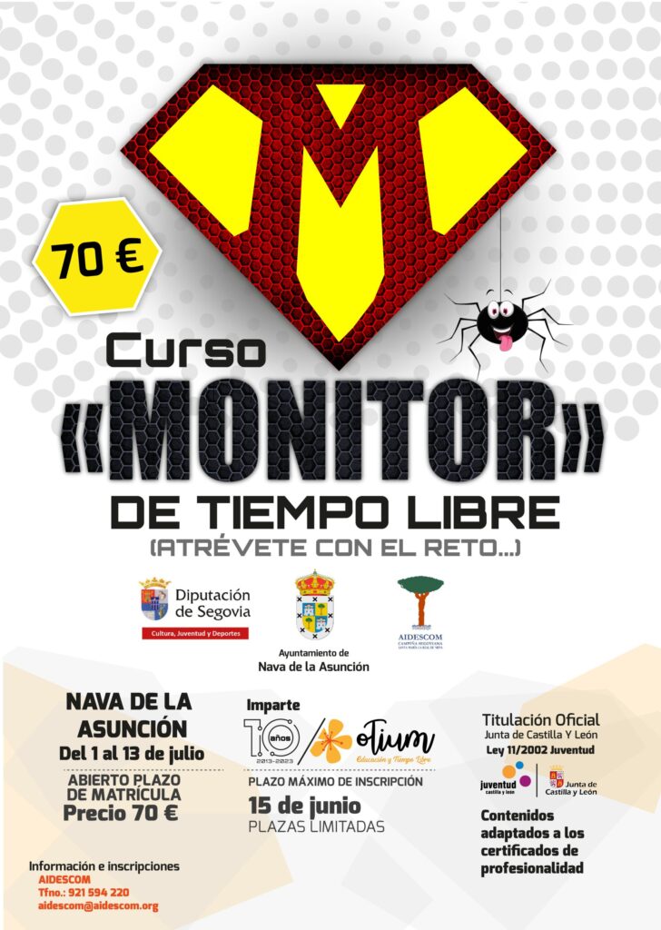Curso de monitor de tiempo libre de Nava de la Asunción (Julio 2023)