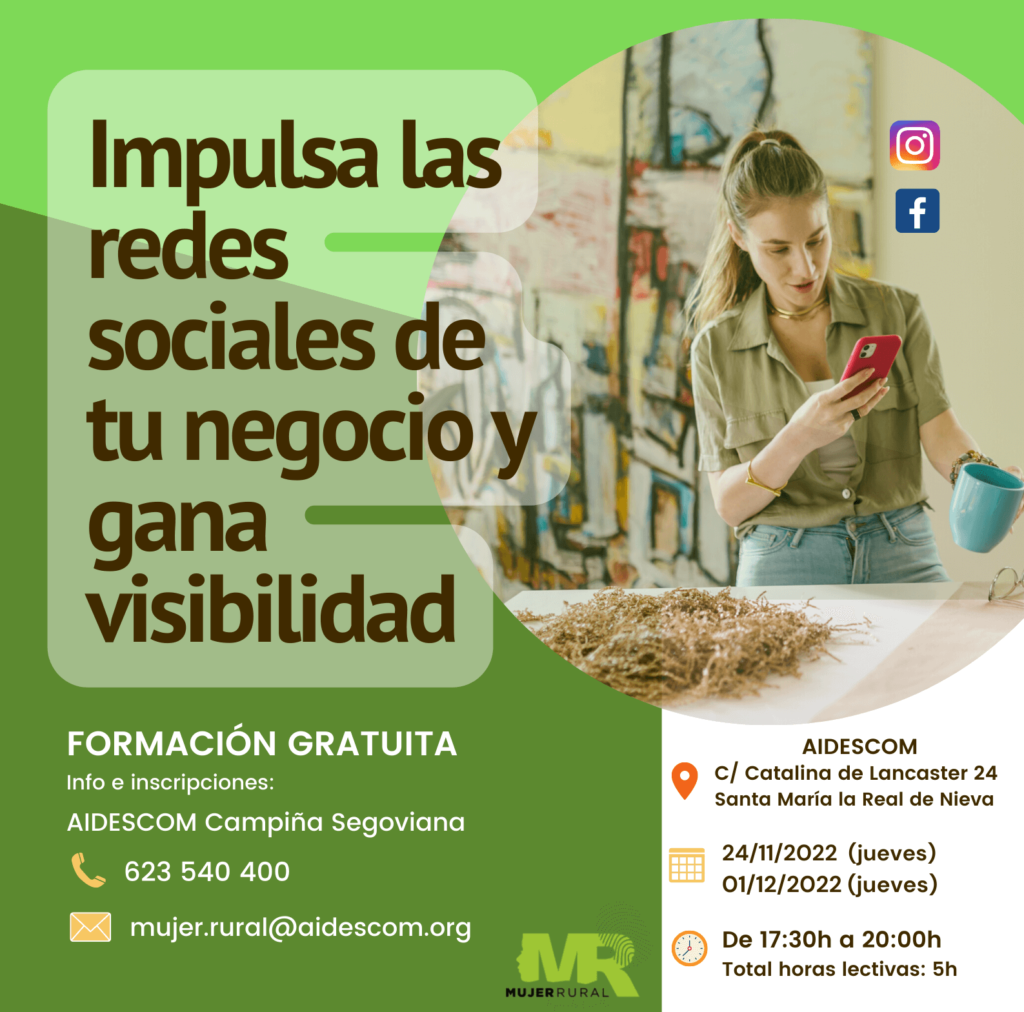 Taller de redes sociales. Cartel