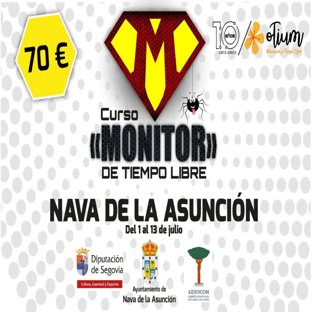 Curso de monitor de tiempo libre de Nava de la Asunción (Julio 2023)