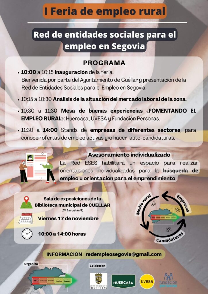 I Feria de Empleo Rural de Segovia. Programa